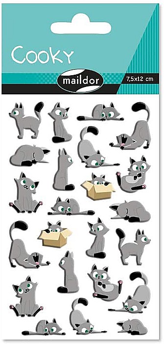 CF STICKER 3D COOKY 7.5*12CM MAILDOR PISICUTE CY015O [1]