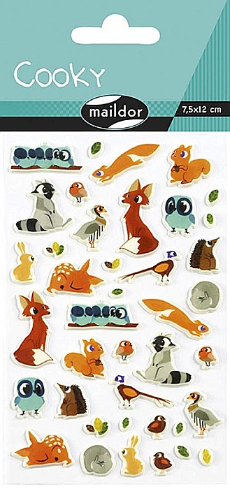 CF STICKER 3D COOKY 7.5*12CM MAILDOR ANIMALELE PADURII CY081C [1]