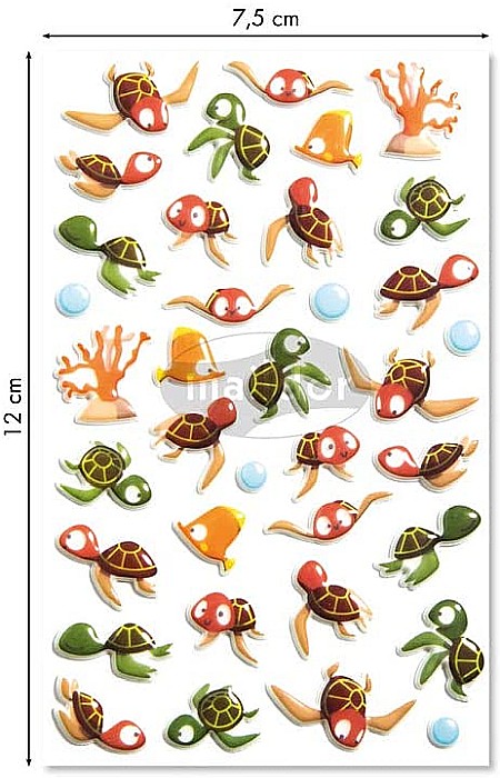 CF STICKER 3D COOKY 7.5*12CM MAILDOR TESTOASE MARINE CY121C [2]