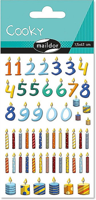 CF STICKER 3D COOKY 7.5*12CM MAILDOR LUMANARI CY140C [1]