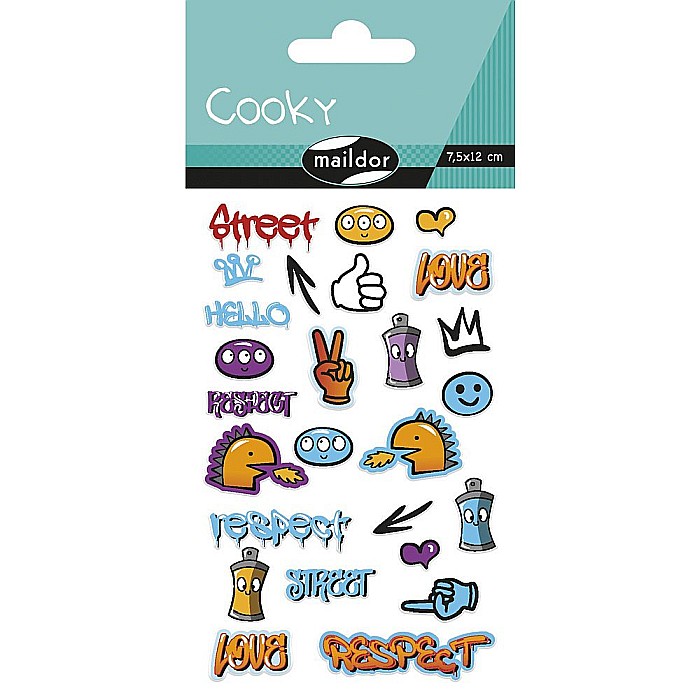 CF STICKER 3D COOKY 7.5*12CM MAILDOR GRAFFITI CY151C [1]