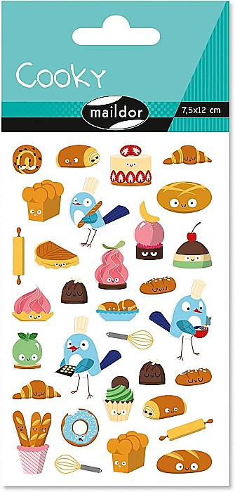 CF STICKER 3D COOKY 7.5*12CM MAILDOR PRAJITURI CY155C [1]