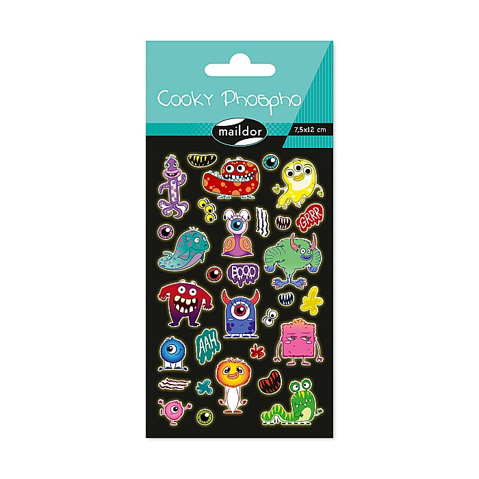 CF STICKER 3D COOKY 7.5*12CM MAILDOR GLOW IN THE DARK MONSTRII CY167C [1]