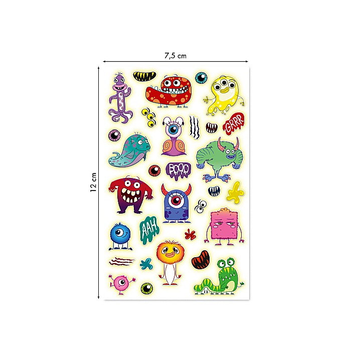 CF STICKER 3D COOKY 7.5*12CM MAILDOR GLOW IN THE DARK MONSTRII CY167C [2]