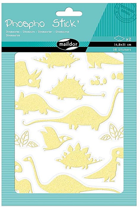 CF STICKER PHOSPHO 14.8*21CM MAILDOR DINOZAURI AE105O [1]