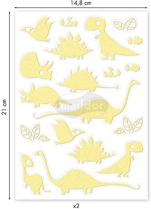 CF STICKER PHOSPHO 14.8*21CM MAILDOR DINOZAURI AE105O [2]