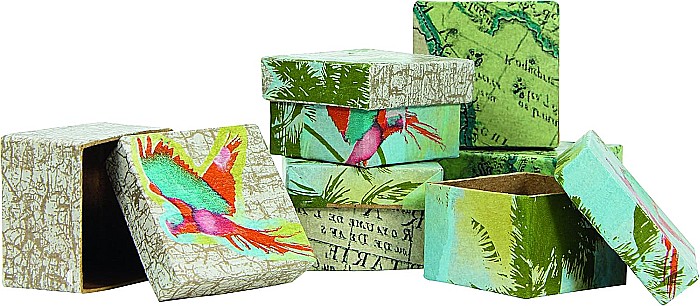 CF CUTIE PAPIER MACHE PATRATA 4.5*4.5*3 CM BT501O [2]