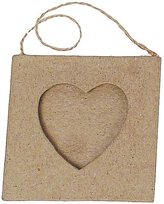 CF MINI RAMA FOTO INIMA PAPIER MACHE 8*8CM CD690O [1]