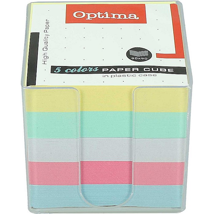 EU CUB HARTIE COLOR 9*9*9CM CU SUPORT TRANSPARENT 22944 [1]