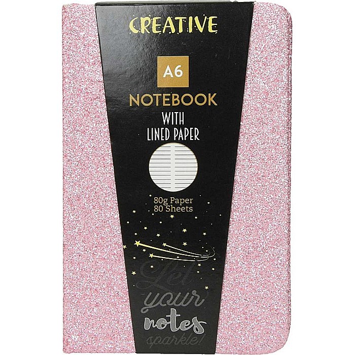 EU NOTES GLITTER A6, 96F, LINII, DIVERSE CULORI 52947 [4]