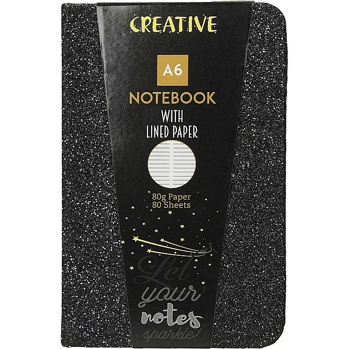 EU NOTES GLITTER A6, 96F, LINII, DIVERSE CULORI 52947 [6]