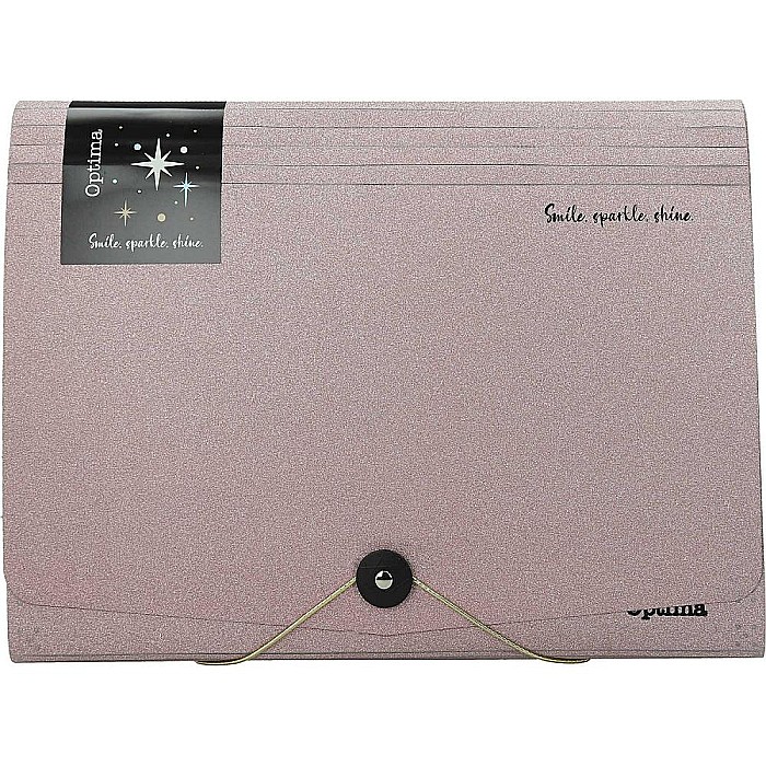 EU MAPA A4 PP 12 COMPARTIMENTE CU ELASTIC, GLITTER 120370 [1]