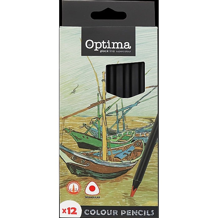 EU CREIOANE COLORATE 12/SET TRIUNGHIULARE LEMN NEGRU 100082 [1]