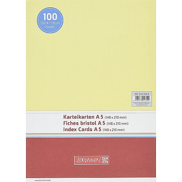 BR CARTON COLOR A5 160GR 100/SET GALBEN 2250010 [1]