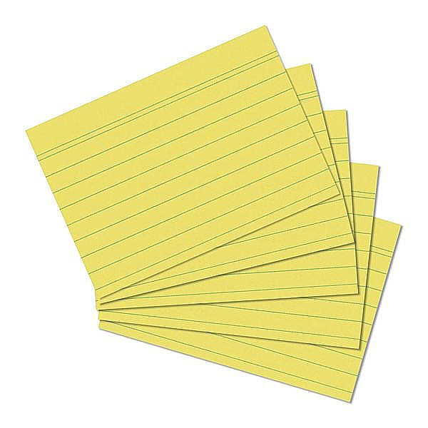 BR INDEX CARD A5 100/SET, DR, GALBEN 2250110 [3]