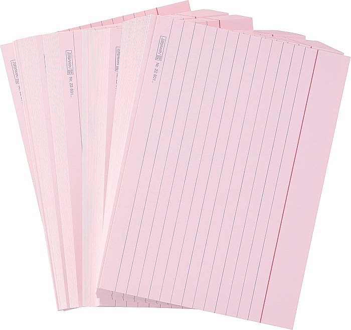 BR INDEX CARD A6 100/SET ROSU DR 2260120 [2]