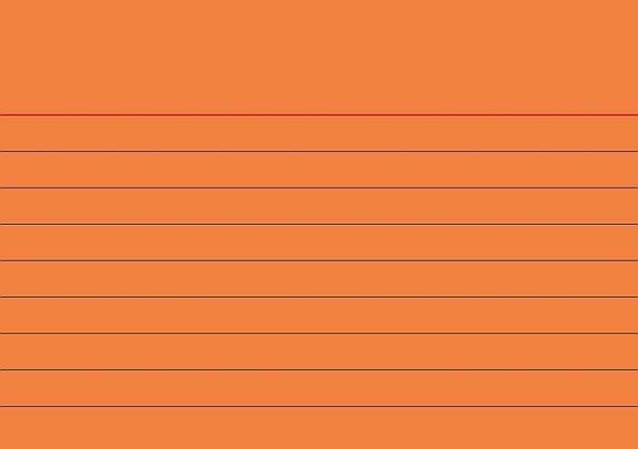 BR INDEX CARD A7 100/SET ORANGE DR 2270140 [2]