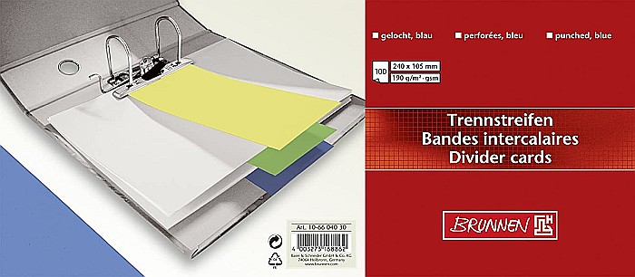 BR SEPARATOR CARTON BRUNNEN 180G 100/SET ALBASTRU 6604030 [2]