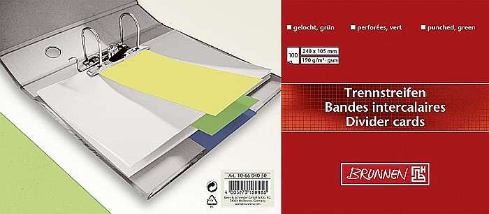 BR SEPARATOR CARTON BRUNNEN 180G 100/SET VERDE 6604050 [2]
