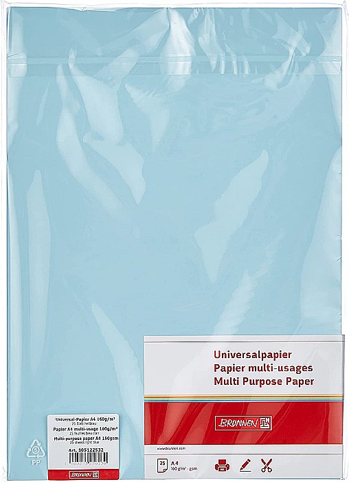 BR CARTON COLOR A4 160GR 25/SET ALBASTRU DESCHIS 5122532 [2]