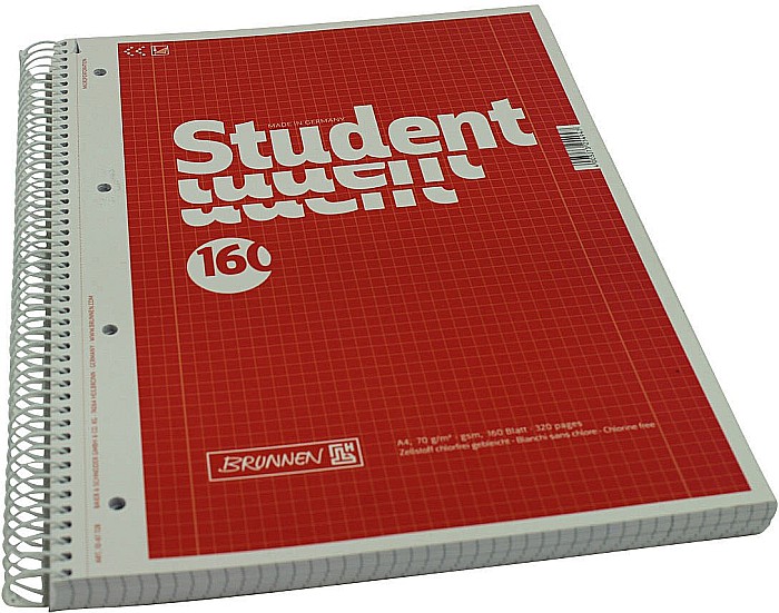 BR CAIET A4 160F SPIRA SI PERFORATII ROSU PATRATELE 67728 [2]