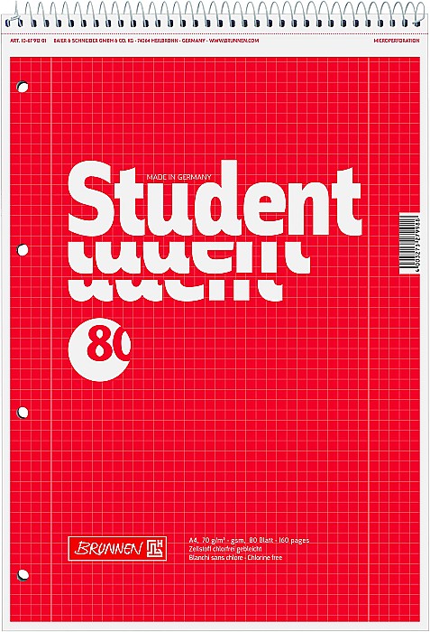 BR BLOC NOTES A4 80F SPIRA SI PERFORATII PATRATELE 6791201 [1]