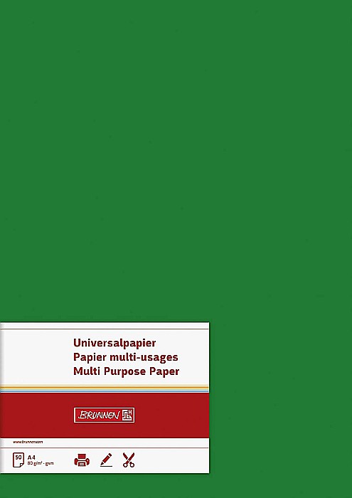 BR HARTIE COLOR A4 80GR 50/SET VERDE INCHIS 5125059 [2]