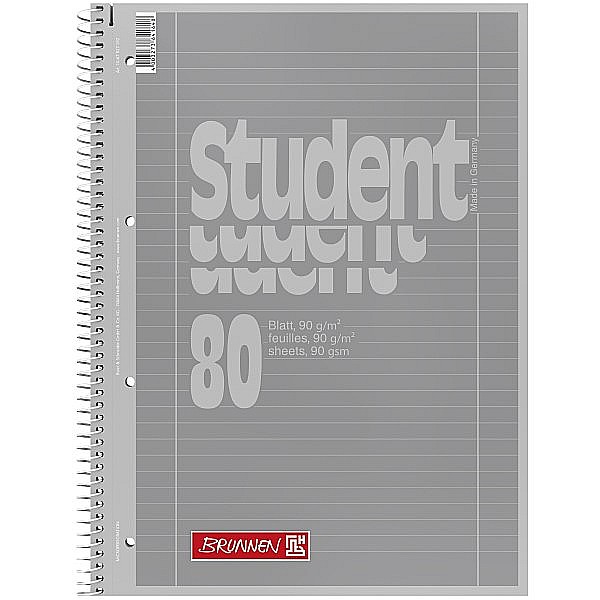 BR CAIET A4 80F SPIRA SI PERFORATII ARGINTIU LINII 67927192 [1]