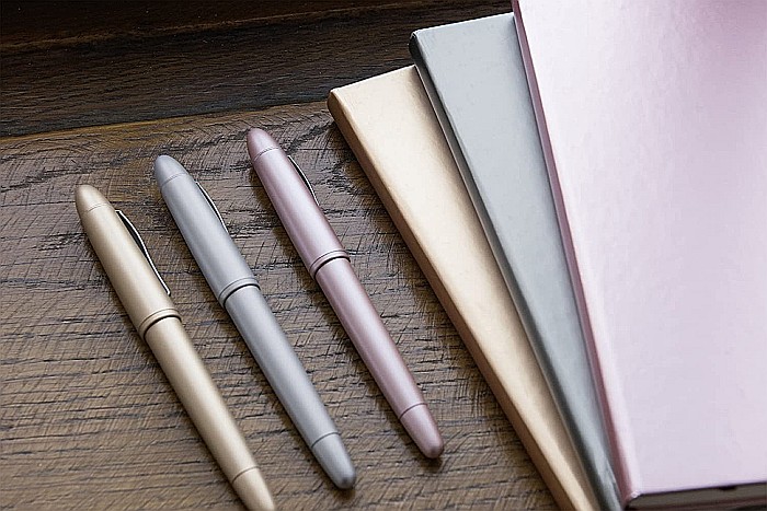 BR NOTES A5 192F KOMPAGNON ROSE GOLD METALIC CU ELASTIC DOTS 5554893 [5]