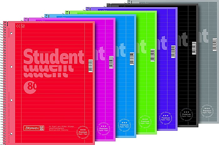 BR CAIET A4 80F SPIRA SI PERFORATII  ROSU COLOR CODE  LINII 67927123 [2]