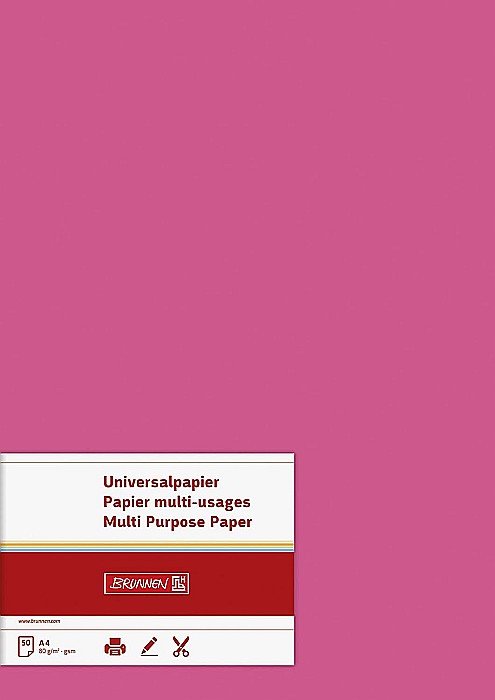 BR HARTIE COLOR A4 80GR 50/SET FUCHSIA 5125026 [2]