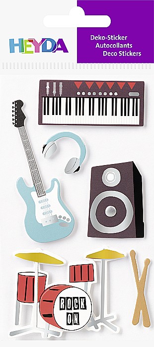 KP STICKER DECOR 7.5*16.5CM INSTRUMENTE MUZICALE 6 PCS 3780681 [2]
