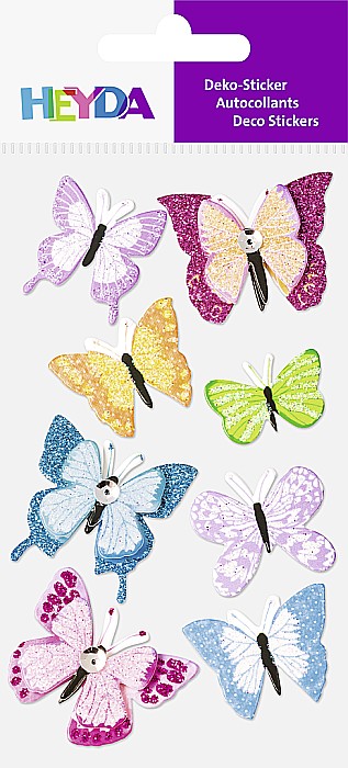 KP STICKER DECOR 7.5*16.5CM FLUTURI II 8 PCS 3780688 [2]