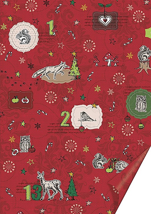 KP CARTON DECOR 50*70 300GR MOTIV ANIMALELE PADURII ROSU 4772016 [1]