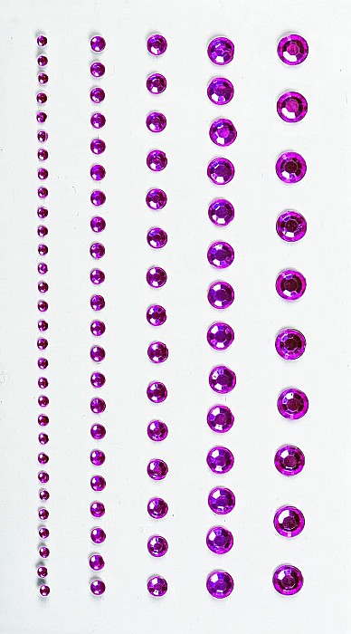 KP STICKER DECOR 7.5*16.5CM PIETRICELE ROTUNDE ROZ 0.2-6MM 95 PCS 3782941 [1]