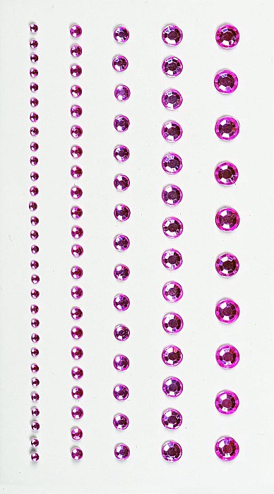 KP STICKER DECOR 7.5*16.5CM PIETRICELE ROTUNDE ROSE 0.2-6MM 95 PCS 3782942 [1]