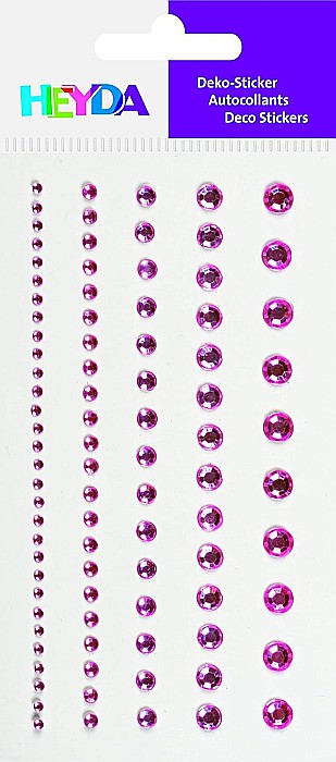 KP STICKER DECOR 7.5*16.5CM PIETRICELE ROTUNDE ROSE 0.2-6MM 95 PCS 3782942 [2]