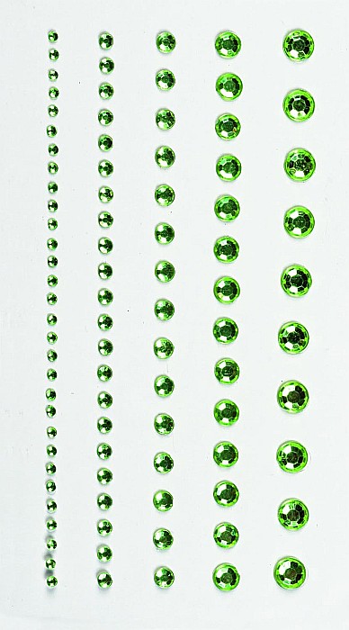 KP STICKER DECOR 7.5*16.5CM PIETRICELE ROTUNDE VERZI 0.2-6MM 95 PCS 3782944 [1]