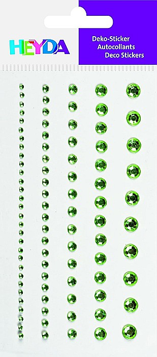 KP STICKER DECOR 7.5*16.5CM PIETRICELE ROTUNDE VERZI 0.2-6MM 95 PCS 3782944 [2]