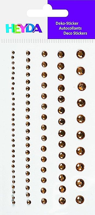KP STICKER DECOR 7.5*16.5CM PIETRICELE ROTUNDE AURII 0.2-6MM 95 PCS 3782946 [2]