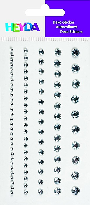 KP STICKER DECOR 7.5*16.5CM CRISTALE ROTUNDE 0.2-6MM 95 PCS 3782947 [2]
