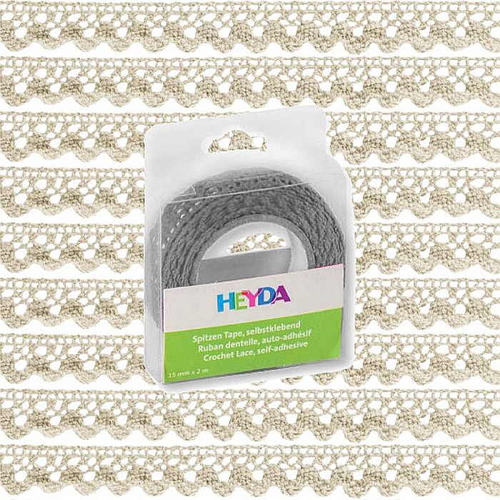 KP BANDA DECOR DANTELA AUTOADEZIVA 15MM*2M HEYDA VANILIE 3584513 [3]