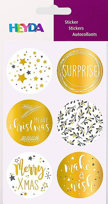 KP STICKERE CRACIUN FERICIT AURII 6/SET HEYDA 3780807 [2]