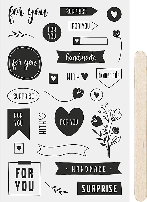 KP STICKERE TRANSFERABILE FOR YOU NEGRE 10*19CM HEYDA 3780905 [1]