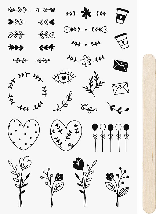 KP STICKERE TRANSFERABILE ORNAMENTE 10*19CM 3780910 [1]