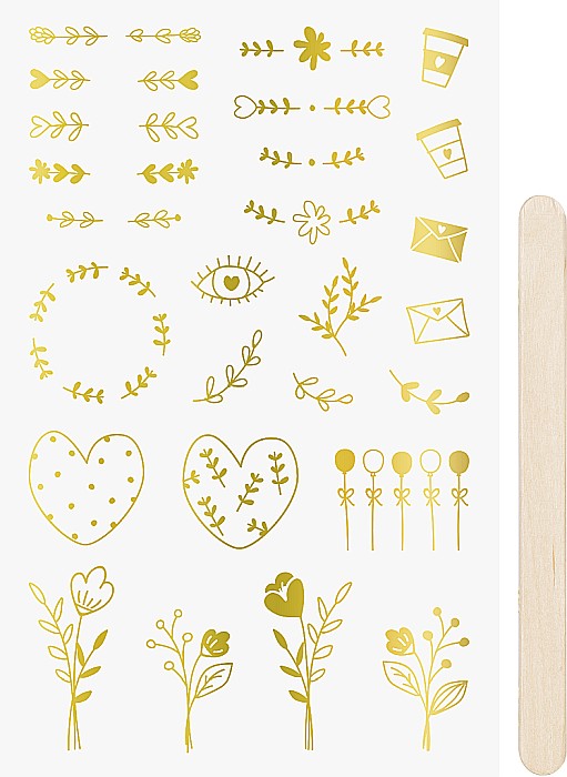 KP STICKERE TRANSFERABILE ORNAMENTE AURII 10*19CM 3780922 [1]