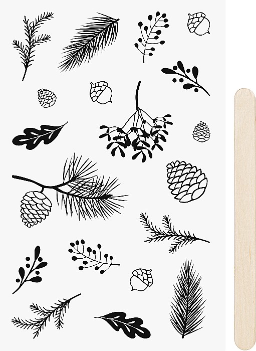 KP STICKERE TRANSFERABILE TWIGS 10*19CM 3780938 [1]