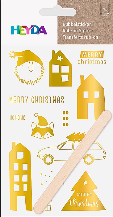 KP STICKERE TRANSFERABILE MOTIV CRACIUN AURII 10*19CM 3780947 [2]