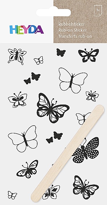 KP STICKERE TRANSFERABILE FLUTURI NEGRII 10*19CM HEYDA 3780956 [2]