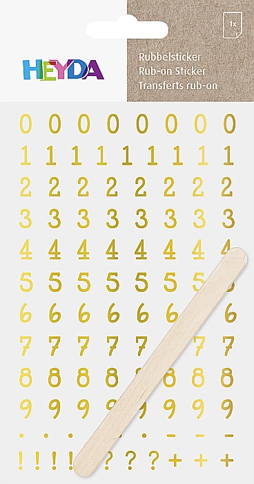 KP STICKERE TRANSFERABILE CIFRE AURII 10*19CM HEYDA 3780964 [2]